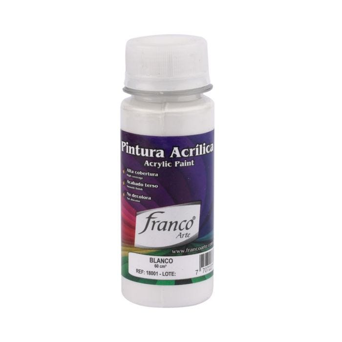 PINTURA ACRILICA BLANCO DE 60ML FRANCO