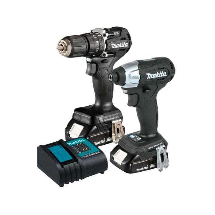 Taladro/Atornillador Inalámbrico + Sopladora 18V LXT Makita