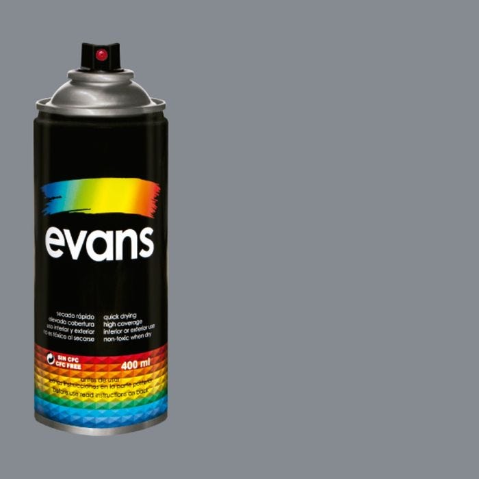 PINTURA EN SPRAY EVANS ALUMINIO ALTA TEMPERATURA