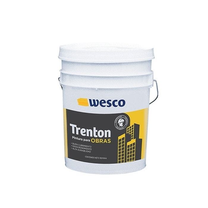 PINTURA TRENTON BLANCO MATE PARA INTERIOR Y EXTERIOR 18.9LT