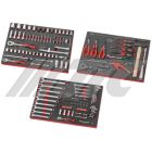 JUEGO DE 158 HERRAMIENTAS 3 BANDEJAS PARA MUEBLES JTC TOOLS