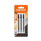 JUEGO DE 3 SIERRAS PARA MADERA DURA T101BF 74MM/3" 2.5MM/10D KENDO