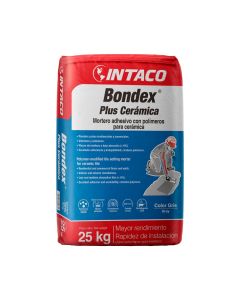 BONDEX PLUS PEGA CERAMICOS DE 25 KILOGRAMOS INTACO