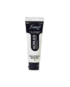 pintura acrilica profesional blanco titanio franco