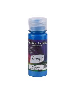 Pintura acrílica metaliz azul de 60 mililitros FRANCO