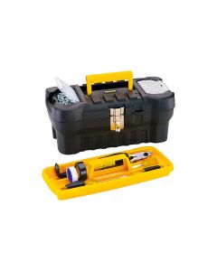 CAJA DE HERRAMIENTAS NEGRA16" CERRADURA DE METAL RIMAX