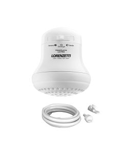 DUCHA ELÉCTRICA BLANCA CON MANGUERA 110V LORENZETTI