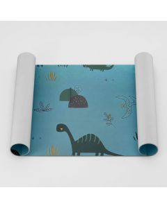 PAPEL TAPIZ 0.53X10MT DINOSAURIOS VERDE