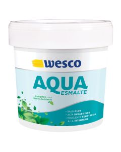 ESMALTE AQUA BLANCO LITRO WESCO