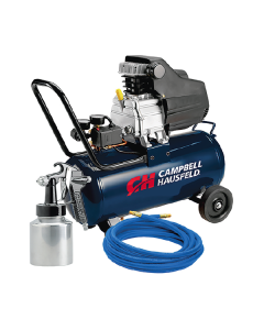 COMPRESOR CAMPBEL HAUSFELD 2HP TANQUE 8G HORIZONTAL 120 VOLTIOS 3.2 CFM CON PISTOLA Y MANGUERA