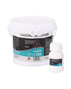 CAUCHO DE SILICON T25 CON CATALIZADOR DE 1KG