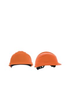 Casco Quartz rachet de polipropileno naranja DELTA