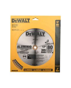 Disco de sierra circular para aluminio de 12 pulgadas x 80 dientes DEWALT