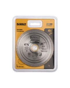 Disco de corte de piedra diamante de 41/2 pulgada continuo mojado DEWALT