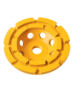 COPA DIAMANTADA DE 4" PARA DESBASTE CONCRETO PORCELANTO 2 FILAS DEWALT