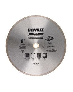 DISCO DE CORTE PIEDRA DIAMANTE 9" CONTINUO/ MOJADO DEWALT