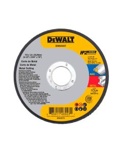 DISCO DE CORTE METAL INOXIDABLE 4 ½ X 0.45 X ⅞ DEWALT