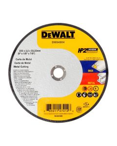 DISCO CORTE METAL INOXIDABLE 9' X 5/64 X 7/8'' HP 2 DEWALT