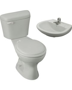 COMBO INODORO MILAN CON LAVABO DE PARED ROMA FV