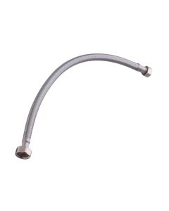MANGUERA 16" LAVABO CONEXION ANGULAR CROMO