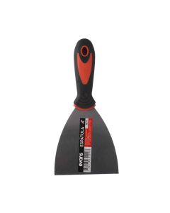 ESPATULA METALICA DE 4" CON MANGO DE GOMA EVANS