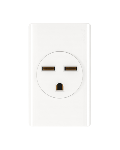 TOMACORRIENTE CHINO 30A 250V BCO AQUA