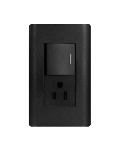 TOMACORRIENTE POLAR 15A CON INTERRUPTOR 10A 125 250V NEGRO