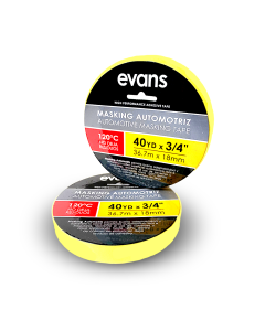 MASKING AUTOMOTRIZ 130°C 18MM 40YD EVANS