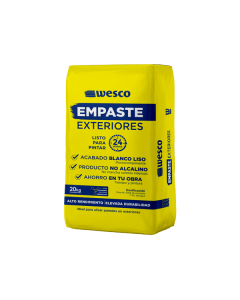 EMPASTE PARA EXTERIORES MONOCOMPONENTE 20KG WESCO