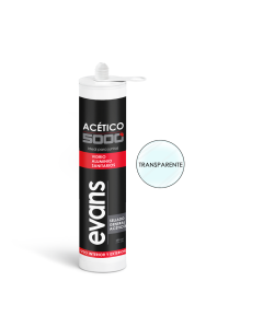SILICON 5000 ACETICO TRANSPARENTE 280ML EVANS