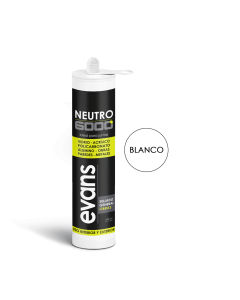 Silicón neutro ideal parajuntas Color Blanco EVANS