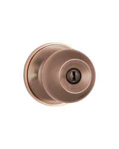 CERRADURA BANO POMO BOLTON BRONCE-ANTIGUO FANAL
