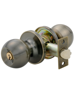 CERRADURA DORMITORIO POMO BOLTON BRONCE ANTIGUO FANAL