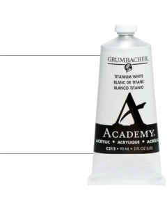 ACRILICO ACADEMY BLANCO TITANIO 90ML GRUMB