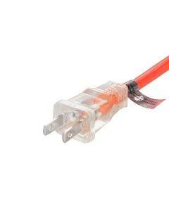 EXTENSION ELECTRICA BANANA SJT 2X16AWG 15MT NARANJA  CORDS