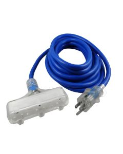 EXTENSION ELECTRICA T-BAR SJTW 3X12AWG 5 METROS AZUL CORDS