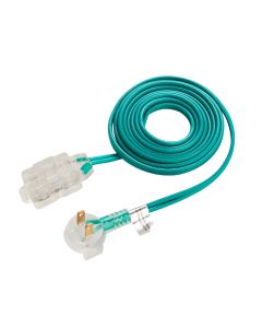 EXTENSION ELECTRICA CUBE TAPS  2X16AWG 2 METROS TURQUESA CORDS