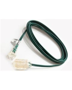 Extensión eléctrica 3 tomas 3 metros cable 18 AWG Verde Navidad