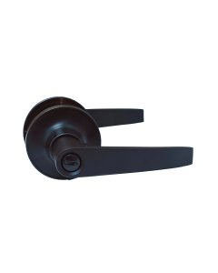 cerradura baño manija negro italco