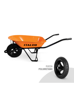 CARRETILLA LLANTA IMPONCHABLE 580KG 65LT ITALCO