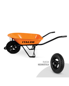 CARRETILLA LLANTA NEUMATICA 580KG 65LT ITALCO