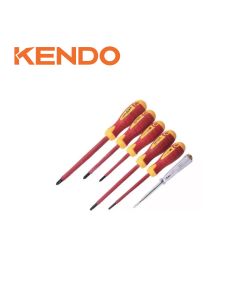 6 DESTORNILLADORES PARA ELECTRICIDAD 1000V KENDO