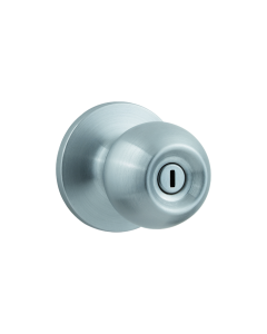 CERRADURA POMO BANO BALA CROMO SATIN KWIKSET