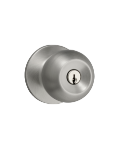 CERRADURA POMO DORMITORIO BALA CROMO SATIN KWIKSET