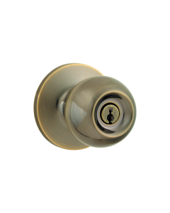 CERRADURA POMO DORMITORIO BALA BRONCE ANTIGUO KWIKSET