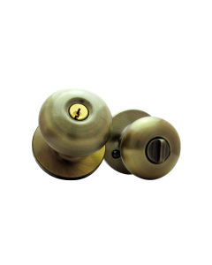 CERRADURA POMO DORMITORIO OLYMPUS BRONCE ANTIGUO KWIKSET
