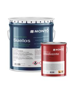 Montoepox suelos gris satinado con catalizador de 23.6 kilogramos