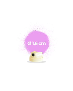 BOQUILLA 1.6CM 2UN ABANICO SKINNY CREMA MONTANA