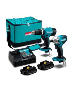 COMBO TALADRO DHP453 Y ATORNILLADOR DTD156 1.5AH MAKITA