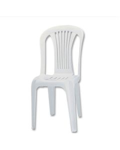 SILLA PLASTICA BLANCA PERUGIA SIN BRAZOS PYCCA